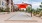 shaded bocce ball court
